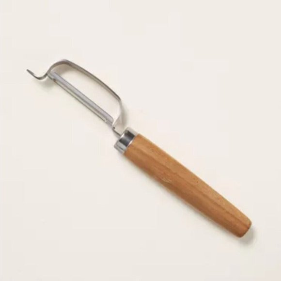 HEARTH HAND Magnolia Vegetable Peeler Wood Handle Stainless Steel Blade - Picture 1 of 3